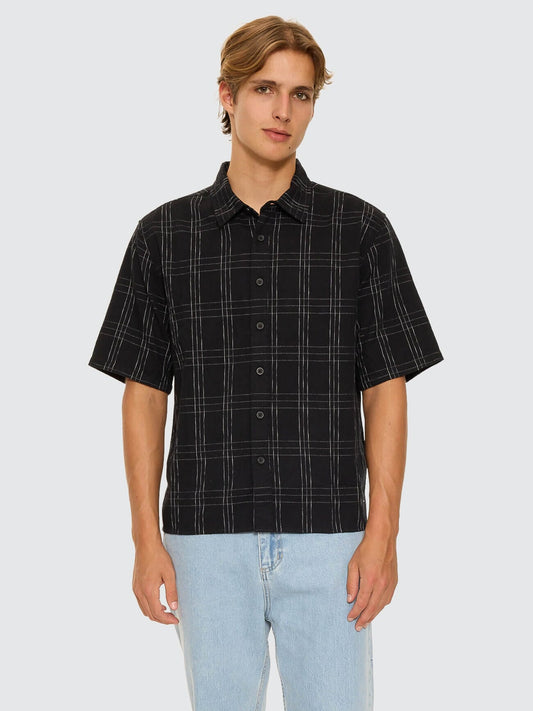 Built To Win Short Cropped Sleeve Shirt - Black