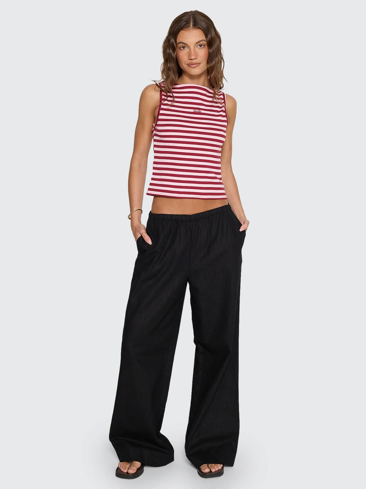 Lettie Elastic Pant - Black