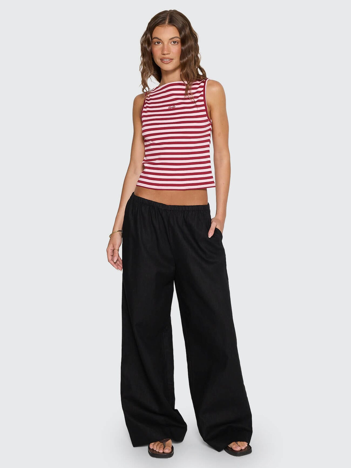 Lettie Elastic Pant - Black