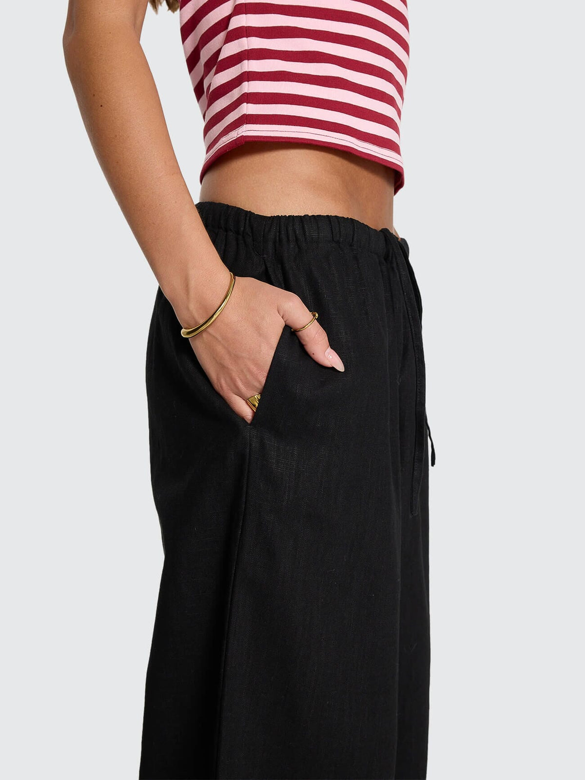 Lettie Elastic Pant - Black