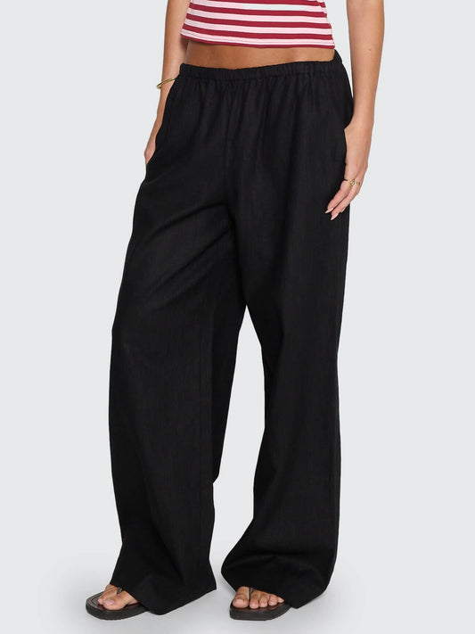 Lettie Elastic Pant - Black