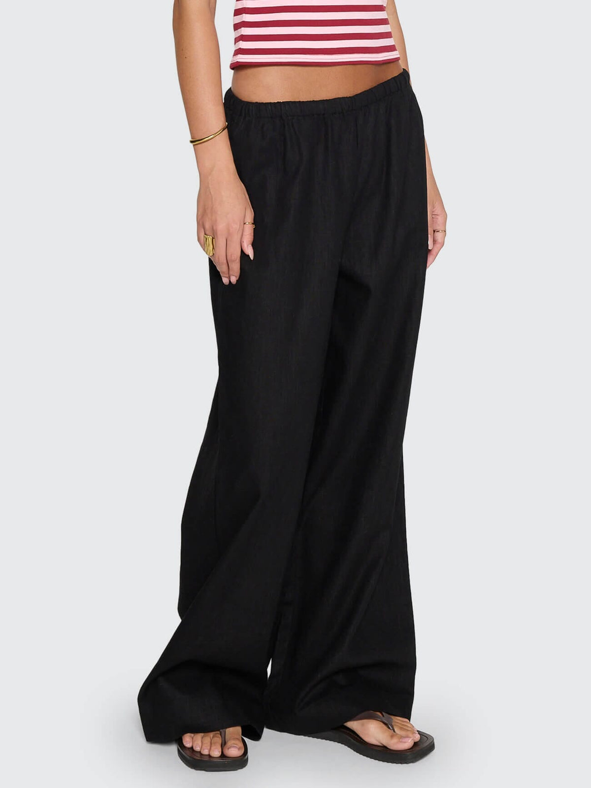 Lettie Elastic Pant - Black